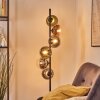 Gastor Boule lumineuse, Lampadaire 34 cm Bleu, Chrome, Vert, Clair, Cuivré, Fumé, 6 lumières