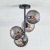 Koyoto Plafonnier, Boule lumineuse 31 cm Fumé, 4 lumières