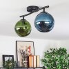 Gastor Plafonnier, Boule lumineuse Bleu, Vert, 2 lumières