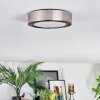 Tavin Plafonnier LED Nickel mat, 1 lumière