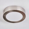 Tavin Plafonnier LED Nickel mat, 1 lumière