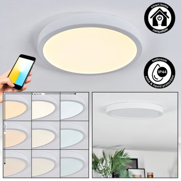 Finsrud Plafonnier, Panel LED Blanc, 1 lumière Finsrud Plafonnier, Panel LED Blanc, 1 lumière