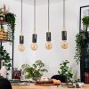 Veria Suspension, Suspension Laiton, Noir, 4 lumières