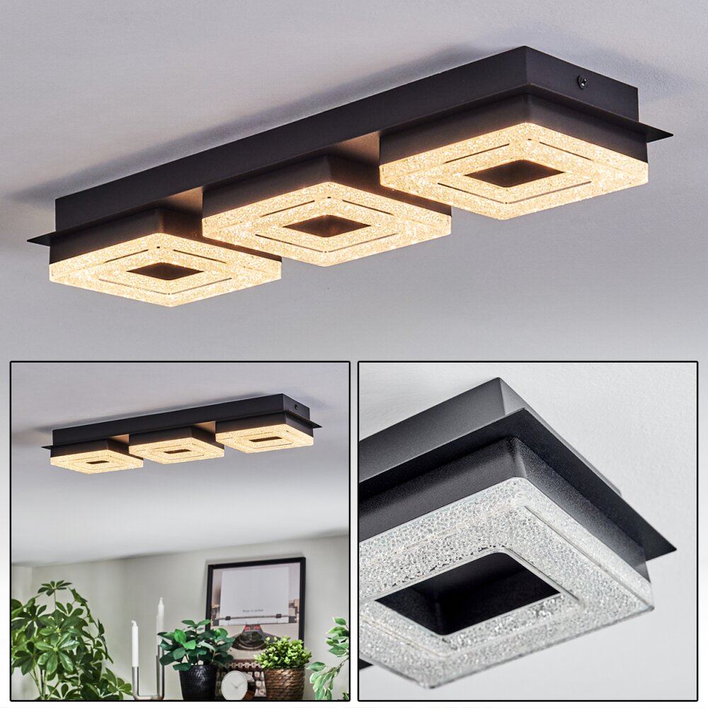 Walon Plafonnier LED Noir, 1 lumière main product photo