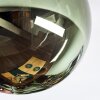 Chehalis Plafonnier, Boule lumineuse 32 cm Bleu, Vert, Cuivré, 3 lumières