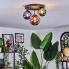 Chehalis Plafonnier, Boule lumineuse 32 cm Bleu, Vert, Cuivré, 3 lumières