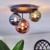 Chehalis Plafonnier, Boule lumineuse 32 cm Bleu, Vert, Cuivré, 3 lumières