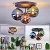 Chehalis Plafonnier, Boule lumineuse 34 cm Bleu, Vert, Cuivré, 3 lumières