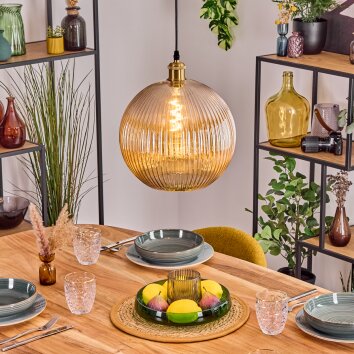 Koyoto Suspension, Boule lumineuse, Suspension Or, 1 lumière Koyoto Suspension, Boule lumineuse, Suspension Or, 1 lumière