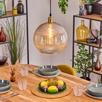 Koyoto Suspension, Boule lumineuse, Suspension Or, 1 lumière Koyoto Suspension, Boule lumineuse, Suspension Or, 1 lumière