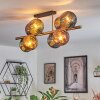 Koyoto Plafonnier, Boule lumineuse Or, Noir, 8 lumières