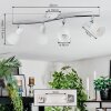 Starkeryd Plafonnier, Spot de plafond Chrome, Blanc, 4 lumières