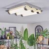 Zamar Plafonnier LED Chrome, 3 lumières