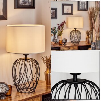 Yomar Lampe à poser Noir, 1 lumière