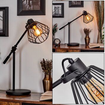 Albreda Lampe à poser LED Noir, 1 lumière