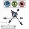 Gastor Plafonnier, Boule lumineuse 62 cm Bleu, Vert, Cuivré, 6 lumières