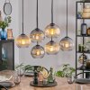 Koyoto Suspension, Boule lumineuse, Suspension Ambre, Clair, Fumé, 6 lumières