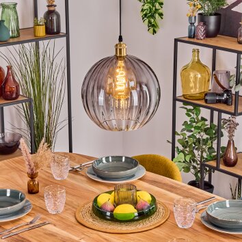 Koyoto Suspension, Boule lumineuse, Suspension Or, 1 lumière Koyoto Suspension, Boule lumineuse, Suspension Or, 1 lumière