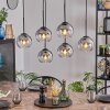 Koyoto Suspension, Boule lumineuse, Suspension Clair, Fumé, 6 lumières