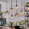 Apedo Suspension, Boule lumineuse, Suspension Ambre, Clair, Fumé, 6 lumières
