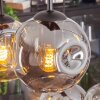 Ripoll Suspension, Boule lumineuse, Suspension Ambre, Clair, Fumé, 6 lumières