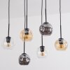 Ripoll Suspension, Boule lumineuse, Suspension Ambre, Clair, Fumé, 6 lumières
