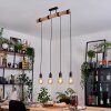 Soungou Suspension, Suspension Écru, Noir, 4 lumières