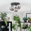 Gastor Plafonnier, Boule lumineuse 30 cm Fumé, 3 lumières