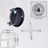 Gastor Plafonnier, Boule lumineuse 30 cm Fumé, 3 lumières