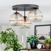 Koyoto Plafonnier, Boule lumineuse 30 cm Ambre, Clair, 3 lumières