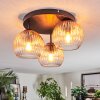 Koyoto Plafonnier, Boule lumineuse 30 cm Ambre, Clair, 3 lumières