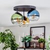 Koyoto Plafonnier, Boule lumineuse 30 cm Bleu, Or, Vert, Clair, 3 lumières