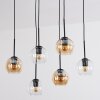Koyoto Suspension, Boule lumineuse, Suspension Ambre, Clair, 6 lumières