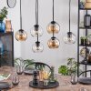 Koyoto Suspension, Boule lumineuse, Suspension Ambre, Clair, 6 lumières