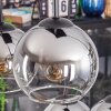 Koyoto Suspension, Boule lumineuse, Suspension Chrome, Clair, Fumé, 6 lumières