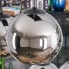 Koyoto Suspension, Boule lumineuse, Suspension Chrome, Fumé, 6 lumières