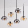 Apedo Suspension, Boule lumineuse, Suspension Ambre, Clair, Fumé, 6 lumières