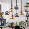 Apedo Suspension, Boule lumineuse, Suspension Ambre, Fumé, 6 lumières