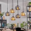 Apedo Suspension, Boule lumineuse, Suspension Ambre, Fumé, 6 lumières