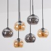 Apedo Suspension, Boule lumineuse, Suspension Ambre, Fumé, 6 lumières