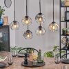 Ripoll Suspension, Boule lumineuse, Suspension Ambre, Clair, Fumé, 6 lumières