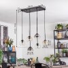 Ripoll Suspension, Boule lumineuse, Suspension Ambre, Clair, Fumé, 6 lumières