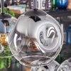 Ripoll Suspension, Boule lumineuse, Suspension Ambre, Clair, Fumé, 6 lumières