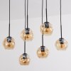 Ripoll Suspension, Boule lumineuse, Suspension Ambre, 6 lumières