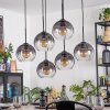 Koyoto Suspension, Boule lumineuse, Suspension Clair, Fumé, 6 lumières