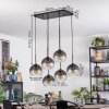 Koyoto Suspension, Boule lumineuse, Suspension Clair, Fumé, 6 lumières