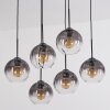 Koyoto Suspension, Boule lumineuse, Suspension Clair, Fumé, 6 lumières