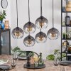Koyoto Suspension, Boule lumineuse, Suspension Clair, Fumé, 6 lumières