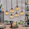 Koyoto Suspension, Boule lumineuse, Suspension Ambre, Clair, 6 lumières