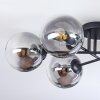 Gastor Plafonnier, Boule lumineuse Clair, Fumé, 6 lumières